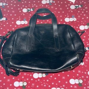Fossil Black Satchel